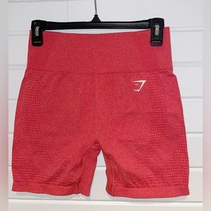 Gymshark, Medium light red gym shorts